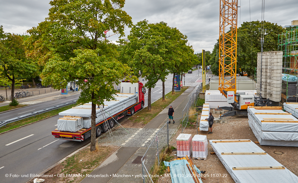 25.07.2023 - neue Wände für das Haus für Kinder in Neuperlach