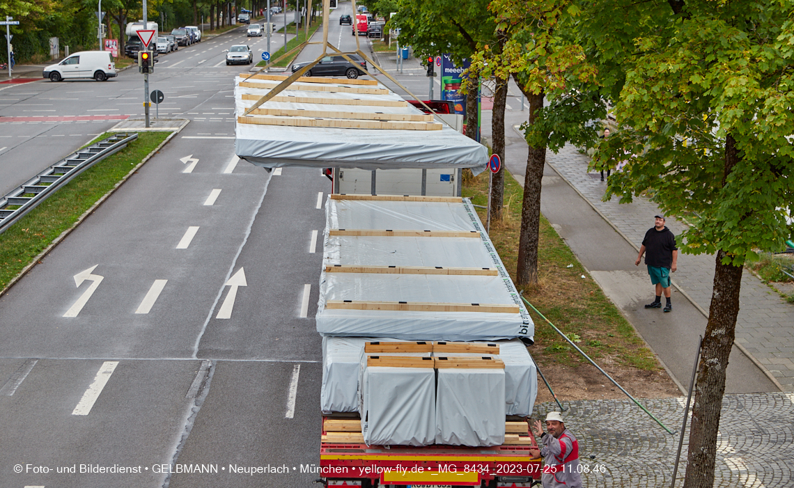 25.07.2023 - neue Wände für das Haus für Kinder in Neuperlach