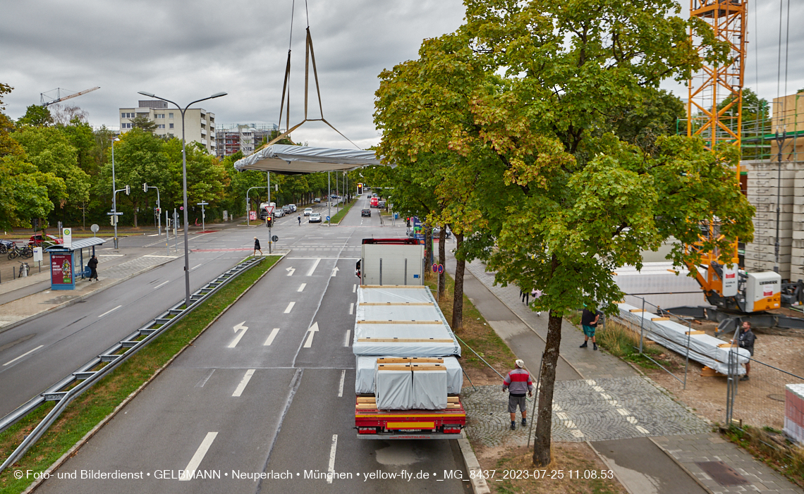 25.07.2023 - neue Wände für das Haus für Kinder in Neuperlach