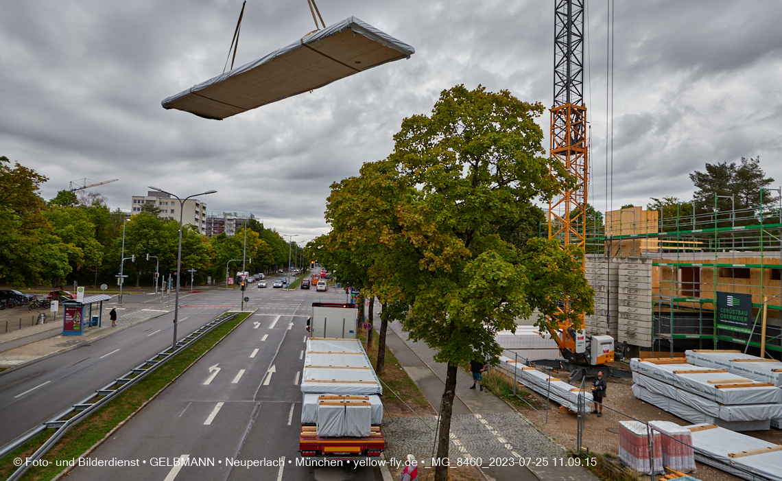 25.07.2023 - neue Wände für das Haus für Kinder in Neuperlach