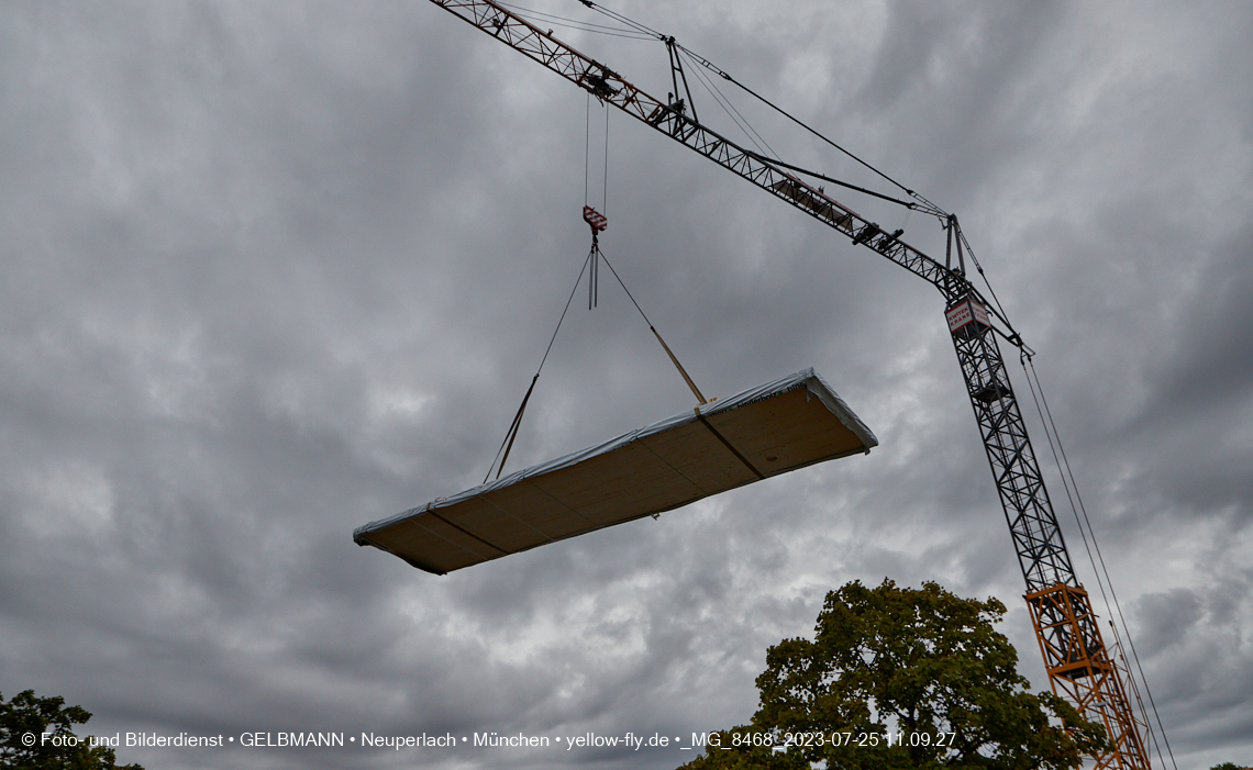 25.07.2023 - neue Wände für das Haus für Kinder in Neuperlach