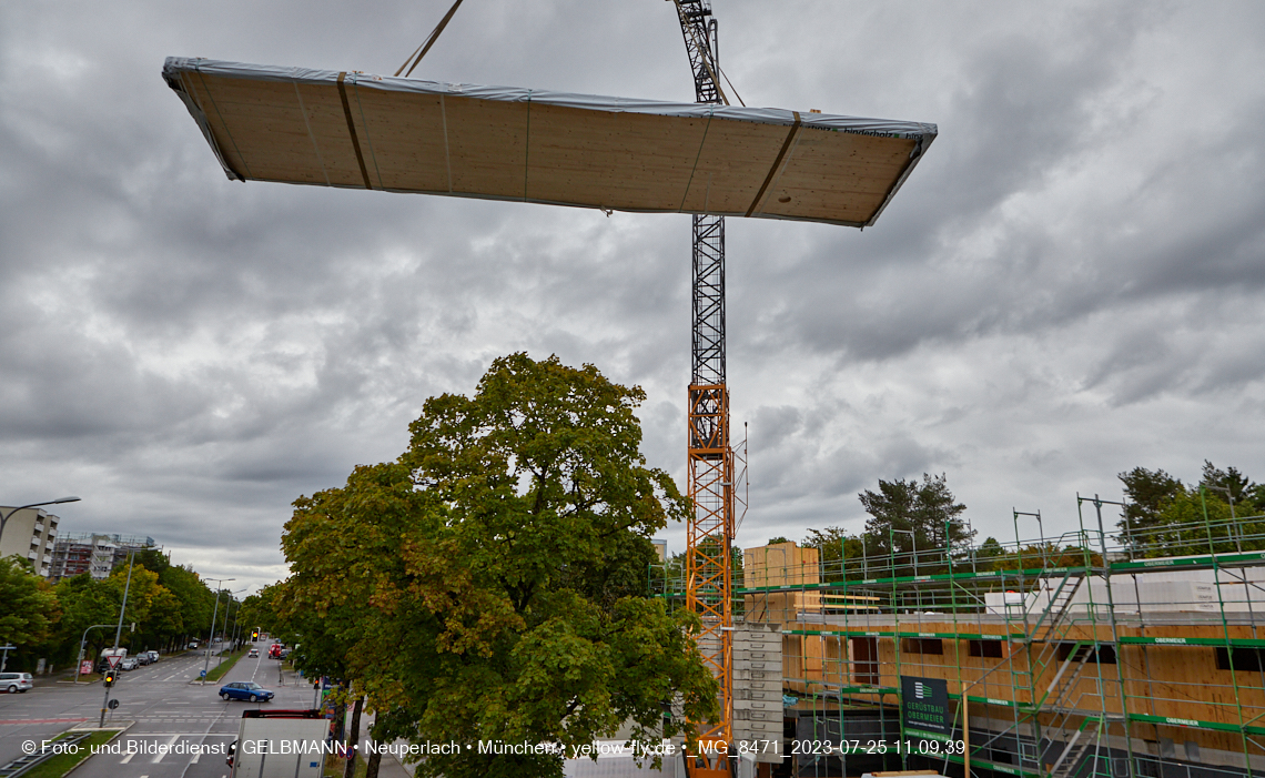 25.07.2023 - neue Wände für das Haus für Kinder in Neuperlach