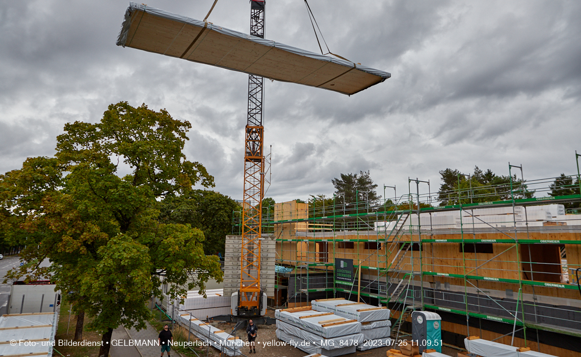 25.07.2023 - neue Wände für das Haus für Kinder in Neuperlach