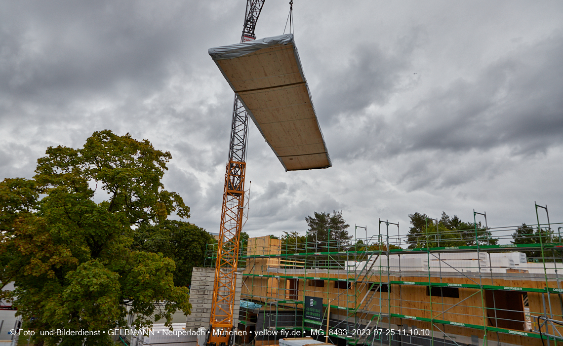 25.07.2023 - neue Wände für das Haus für Kinder in Neuperlach