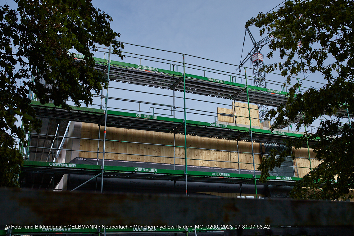 31.07.2023 - Baustelle Haus für Kinder in Neuperlach