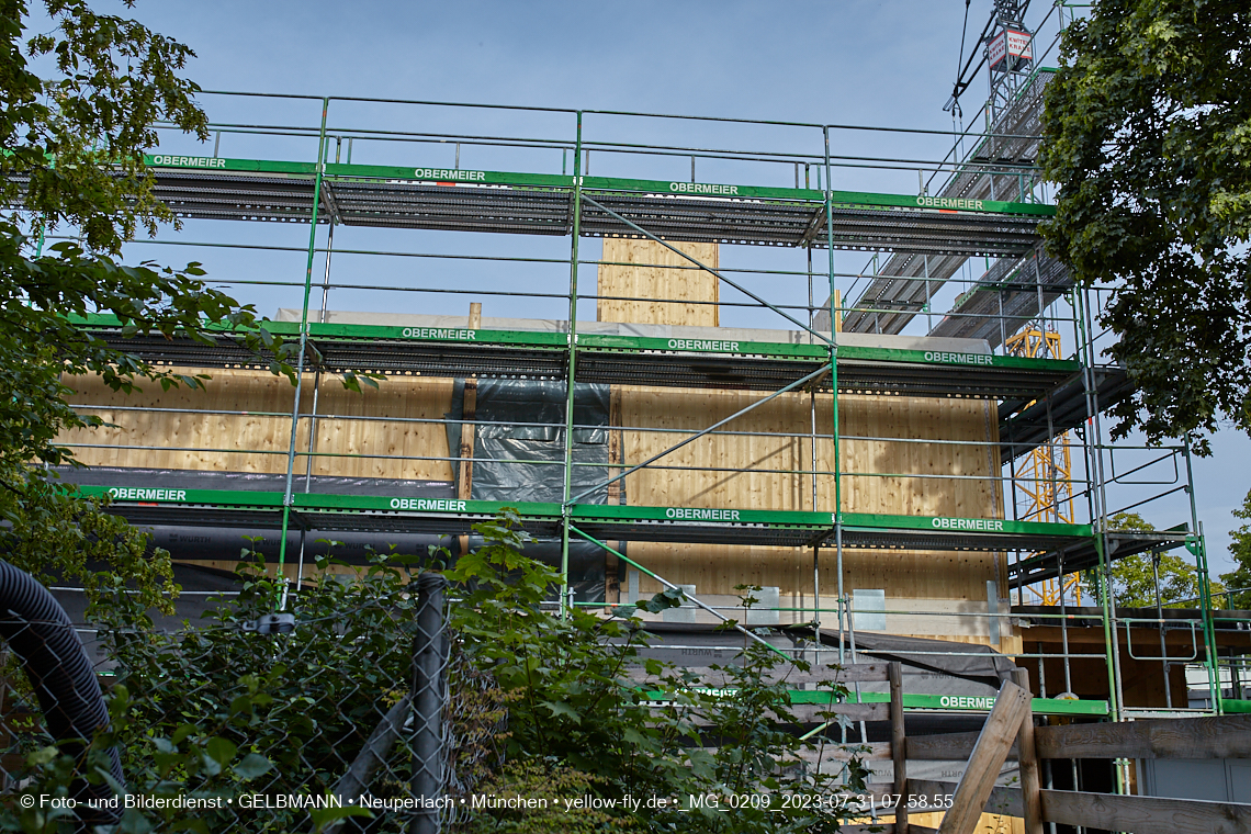 31.07.2023 - Baustelle Haus für Kinder in Neuperlach