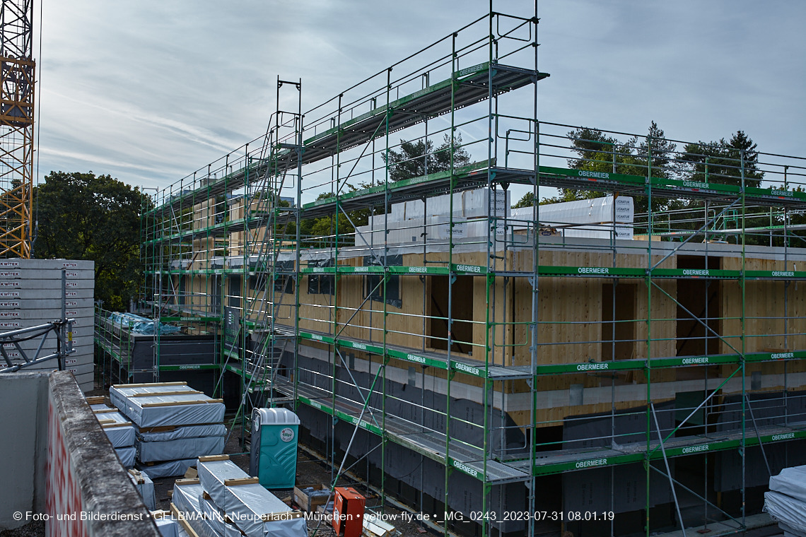 31.07.2023 - Baustelle Haus für Kinder in Neuperlach