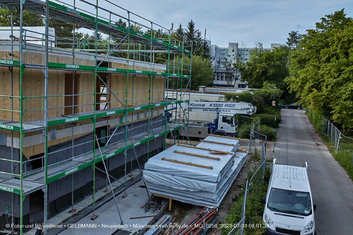 31.07.2023 - Baustelle Haus für Kinder in Neuperlach