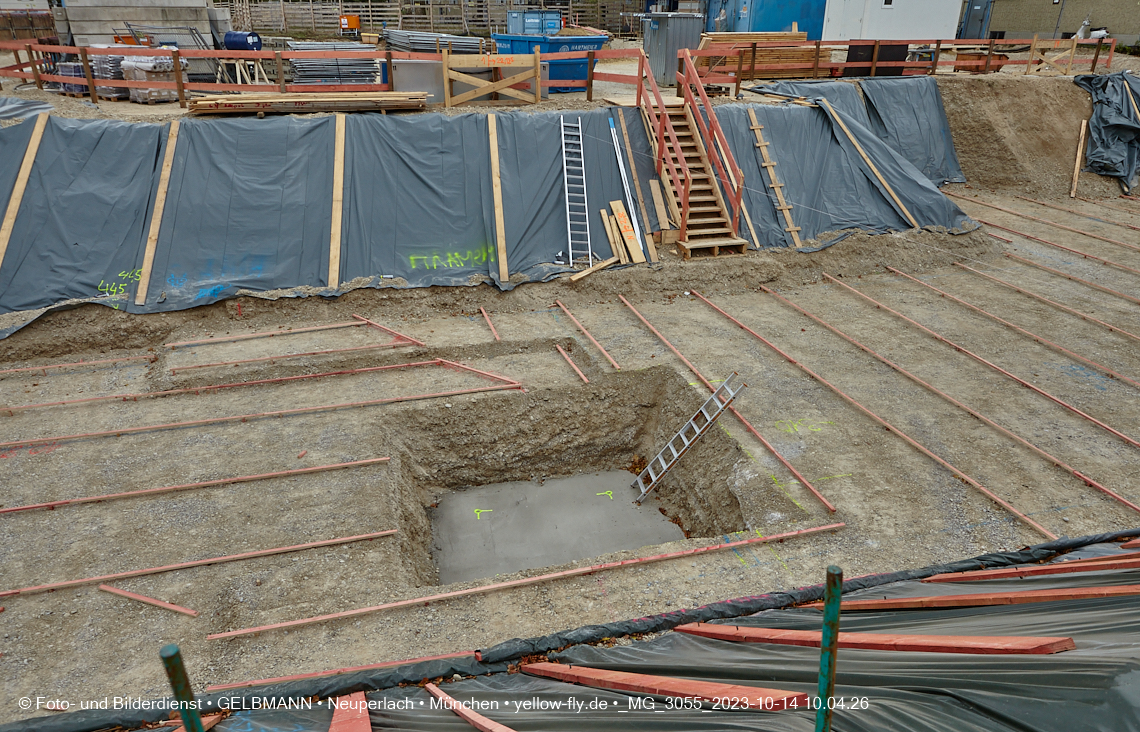 14.10.2023 - Baustelle Maikäfersiedlung in Berg am Laim und Neuperlach