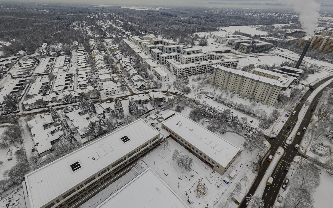 04.12.2021 - Alexisquartier die DEMOS-Baustelle am Karl-Marx-Ring in Neuperlach