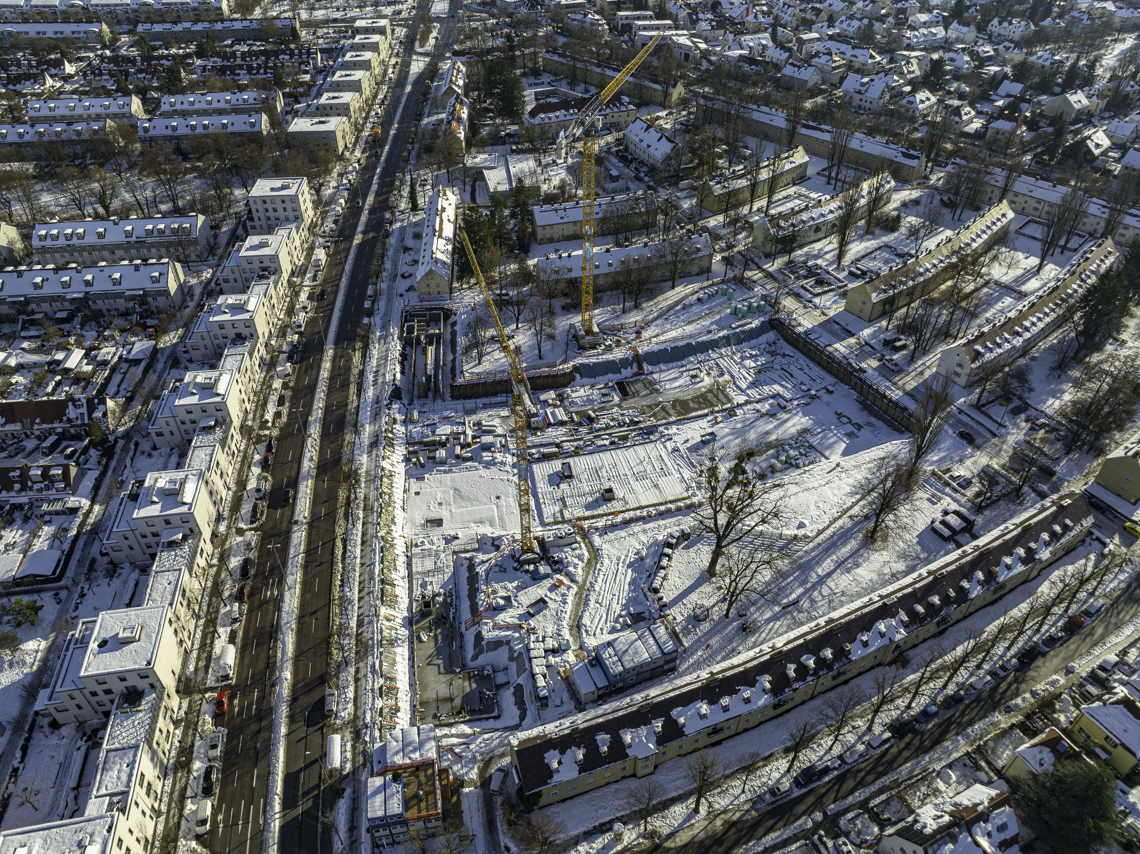 07.12.2021 - Baustelle Maikäfersiedlung in Berg-am-Laim und Neuperlach