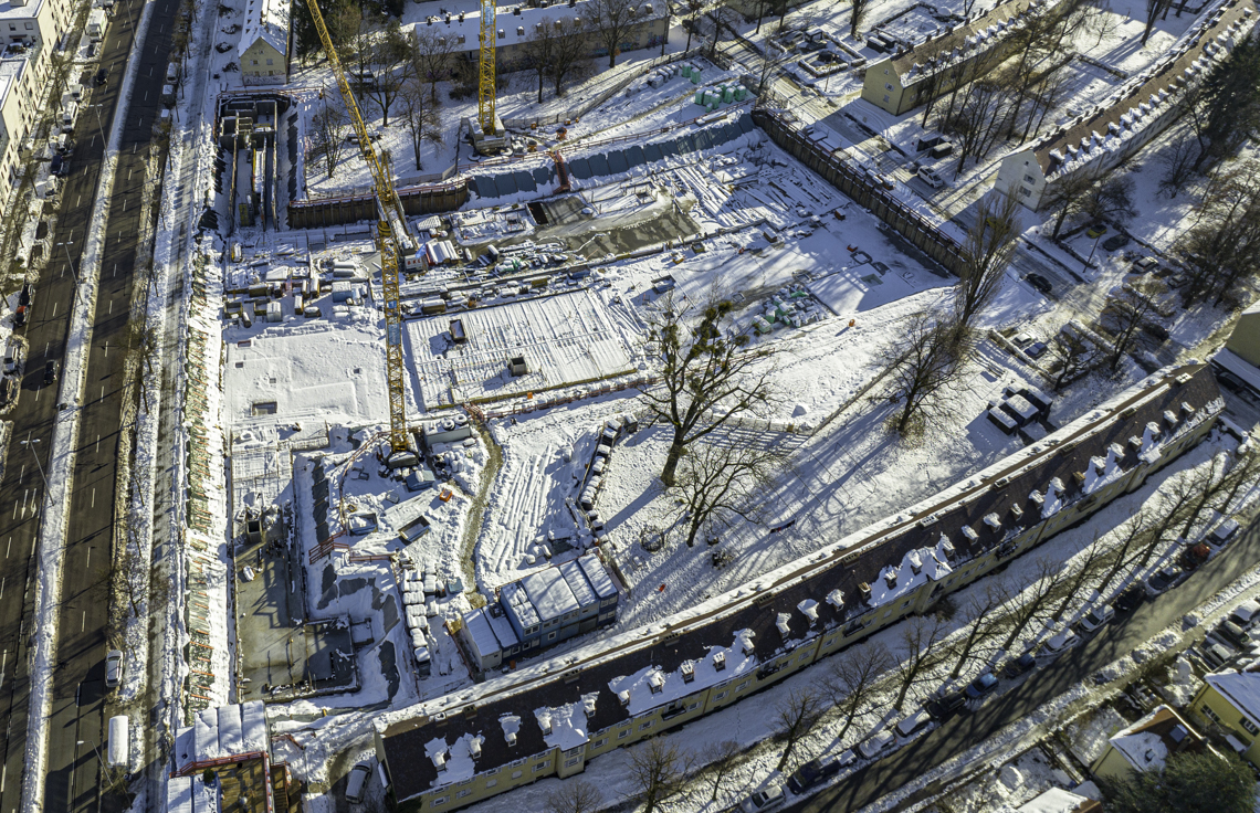 07.12.2021 - Baustelle Maikäfersiedlung in Berg-am-Laim und Neuperlach
