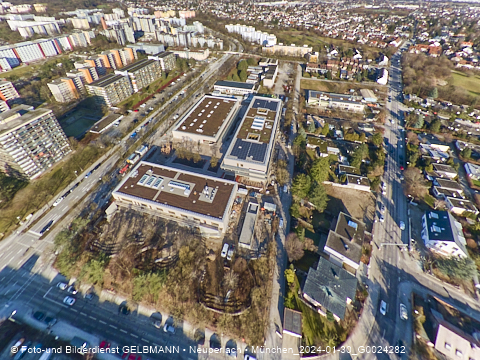 30.01.2024 - Baustelle zur Grundschule am Karl-Marx-Ring in Neuperlach