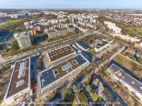 30.01.2024 - Baustelle zur Grundschule am Karl-Marx-Ring in Neuperlach