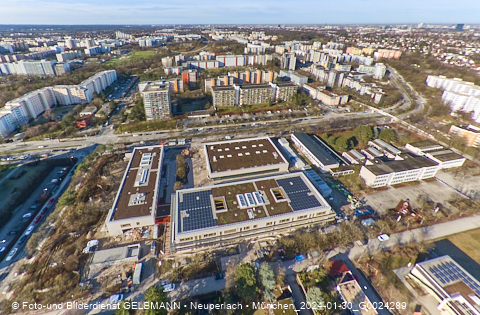 30.01.2024 - Baustelle zur Grundschule am Karl-Marx-Ring in Neuperlach