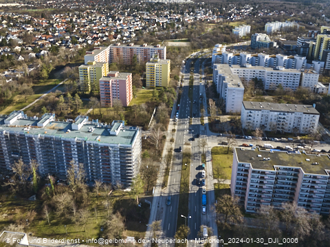 30.01.2024 - Baustelle Karl-Marx-Ring 11-21 in Neuperlach