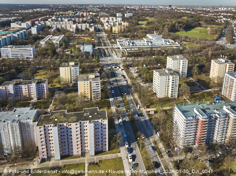 30.01.2024 - Baustelle Karl-Marx-Ring 11-21 in Neuperlach