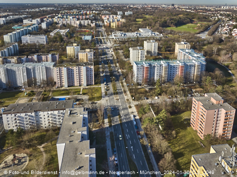 30.01.2024 - Baustelle Karl-Marx-Ring 11-21 in Neuperlach