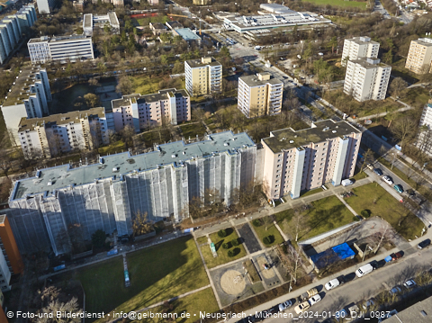 30.01.2024 - Baustelle Karl-Marx-Ring 11-21 in Neuperlach