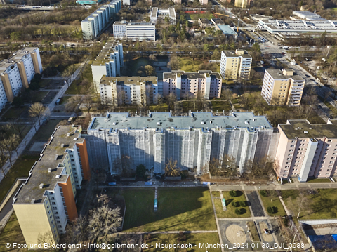 30.01.2024 - Baustelle Karl-Marx-Ring 11-21 in Neuperlach
