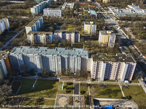 30.01.2024 - Baustelle Karl-Marx-Ring 11-21 in Neuperlach