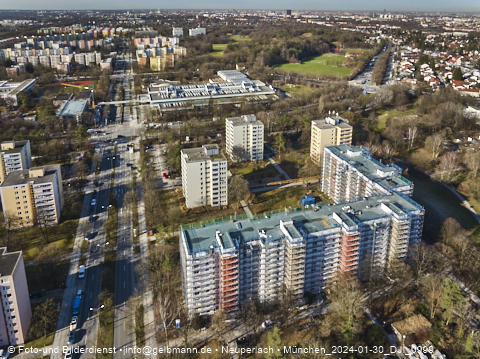 30.01.2024 - Baustelle Karl-Marx-Ring 11-21 in Neuperlach