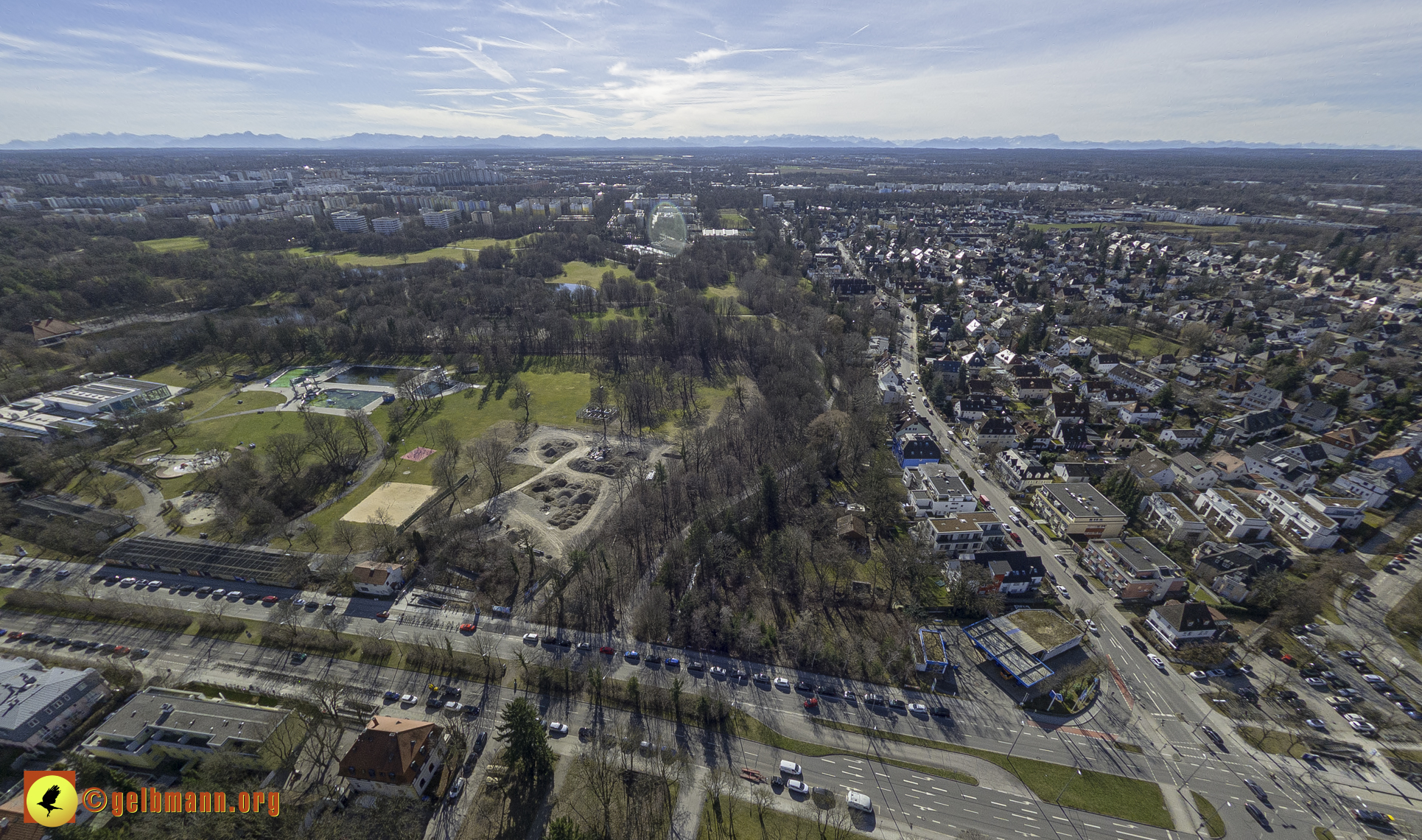 15.02.2024 - Der Ostpark und die Geothermie Baustelle in Berg am Laim und Neuperlach