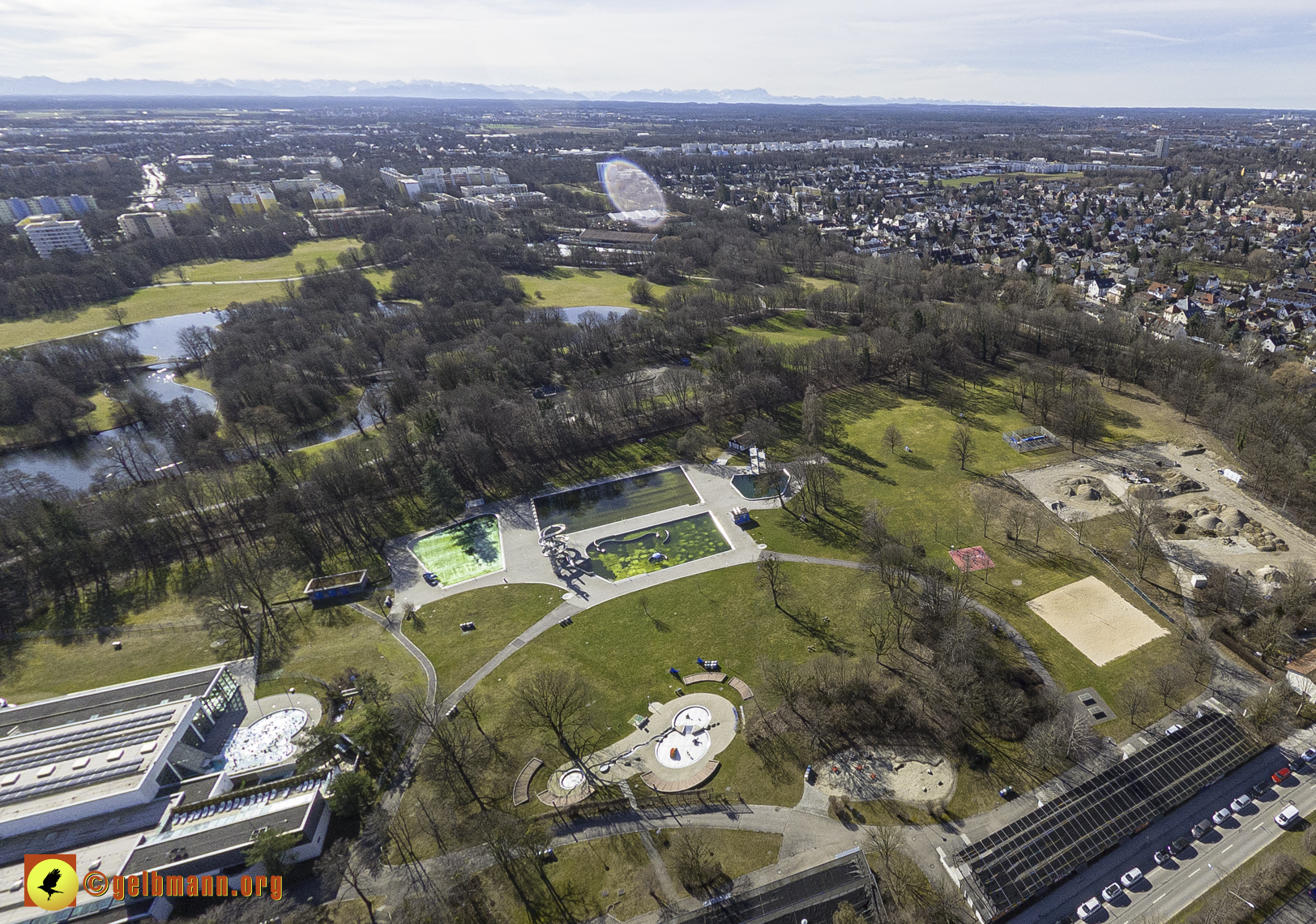 15.02.2024 - Der Ostpark und die Geothermie Baustelle in Berg am Laim und Neuperlach