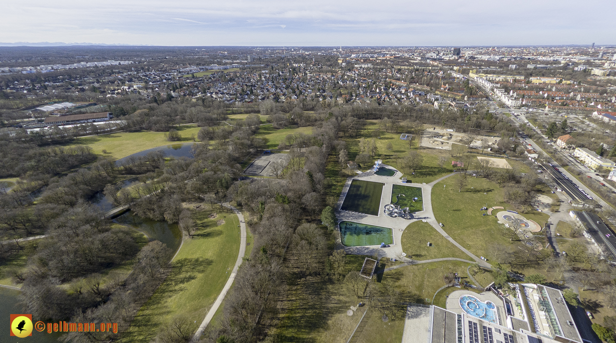 15.02.2024 - Der Ostpark und die Geothermie Baustelle in Berg am Laim und Neuperlach