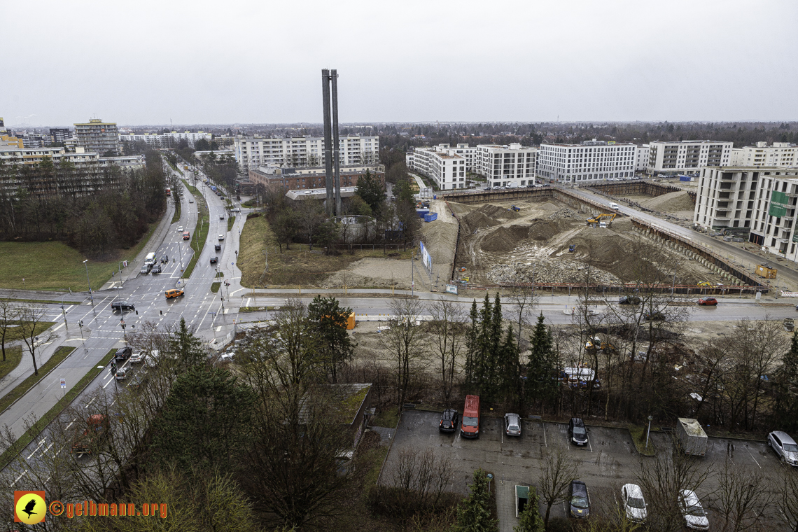 22.02.2024 - Baustelle Alexisquartier und Pandion Verde in Neuperlach