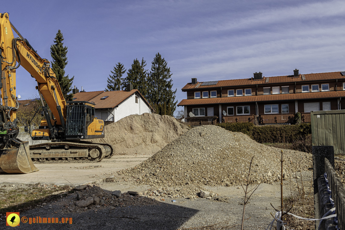 11.03.2024 - Baustelle MONACO an der Heinrich-Wieland/Ecke Corinthstrasse in Neuperlach