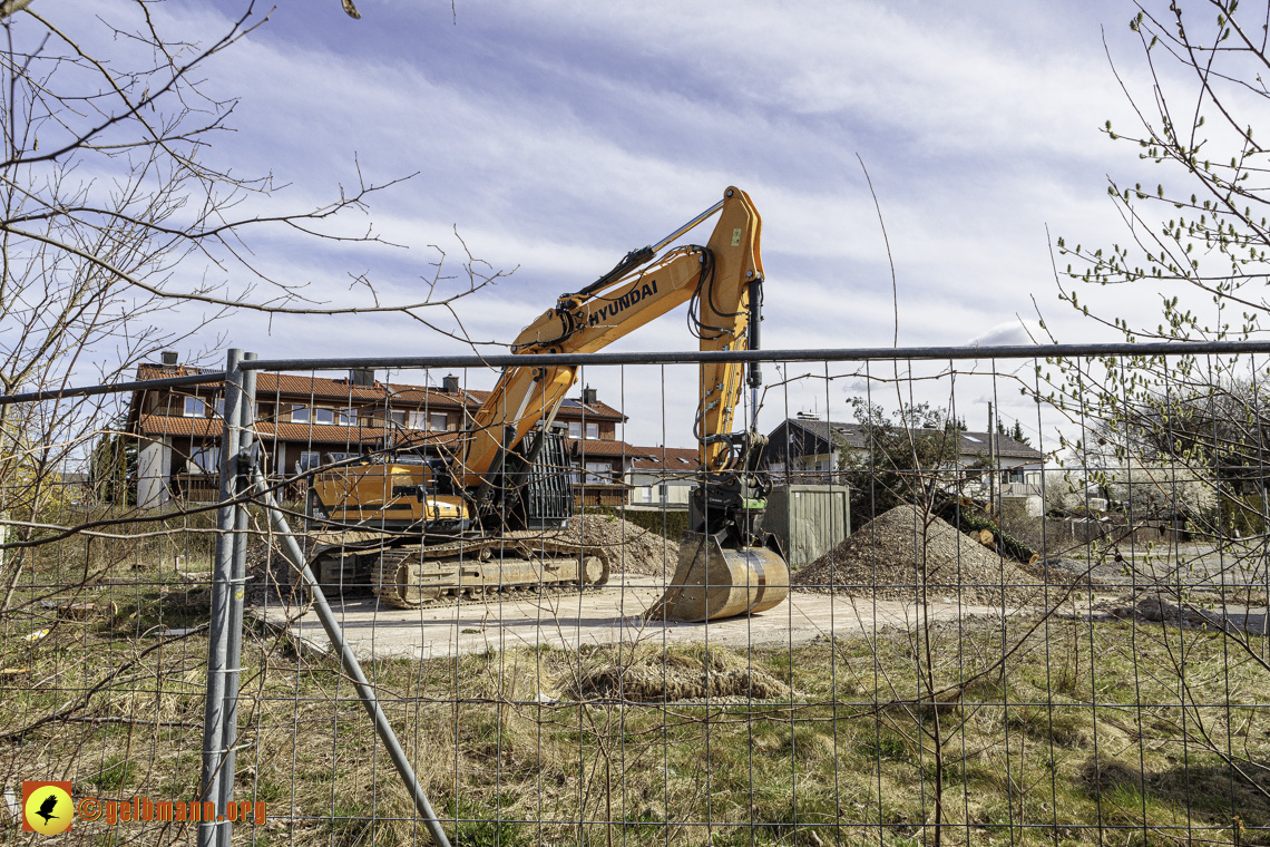 11.03.2024 - Baustelle MONACO an der Heinrich-Wieland/Ecke Corinthstrasse in Neuperlach