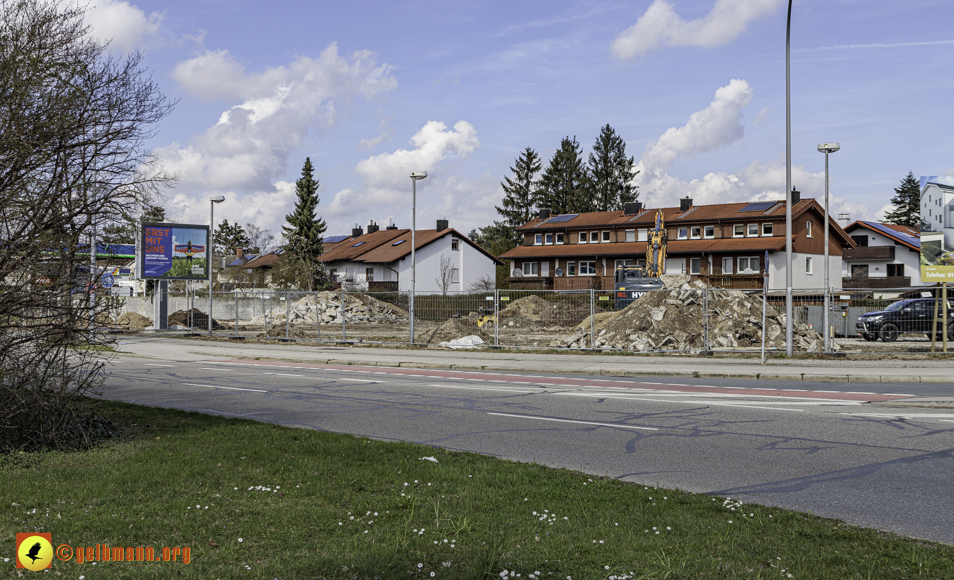 19.03.2024 - Baustelle MONACO an der Heinrich-Wieland/Ecke Corinthstrasse in Neuperlach