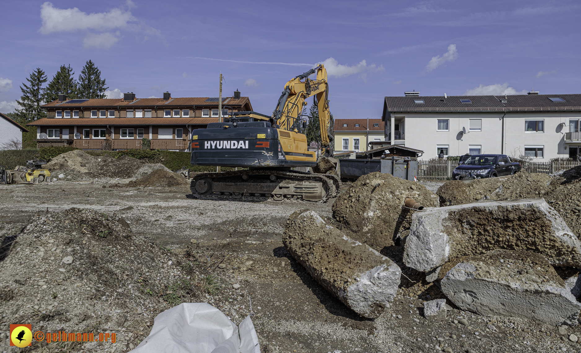 19.03.2024 - Baustelle MONACO an der Heinrich-Wieland/Ecke Corinthstrasse in Neuperlach
