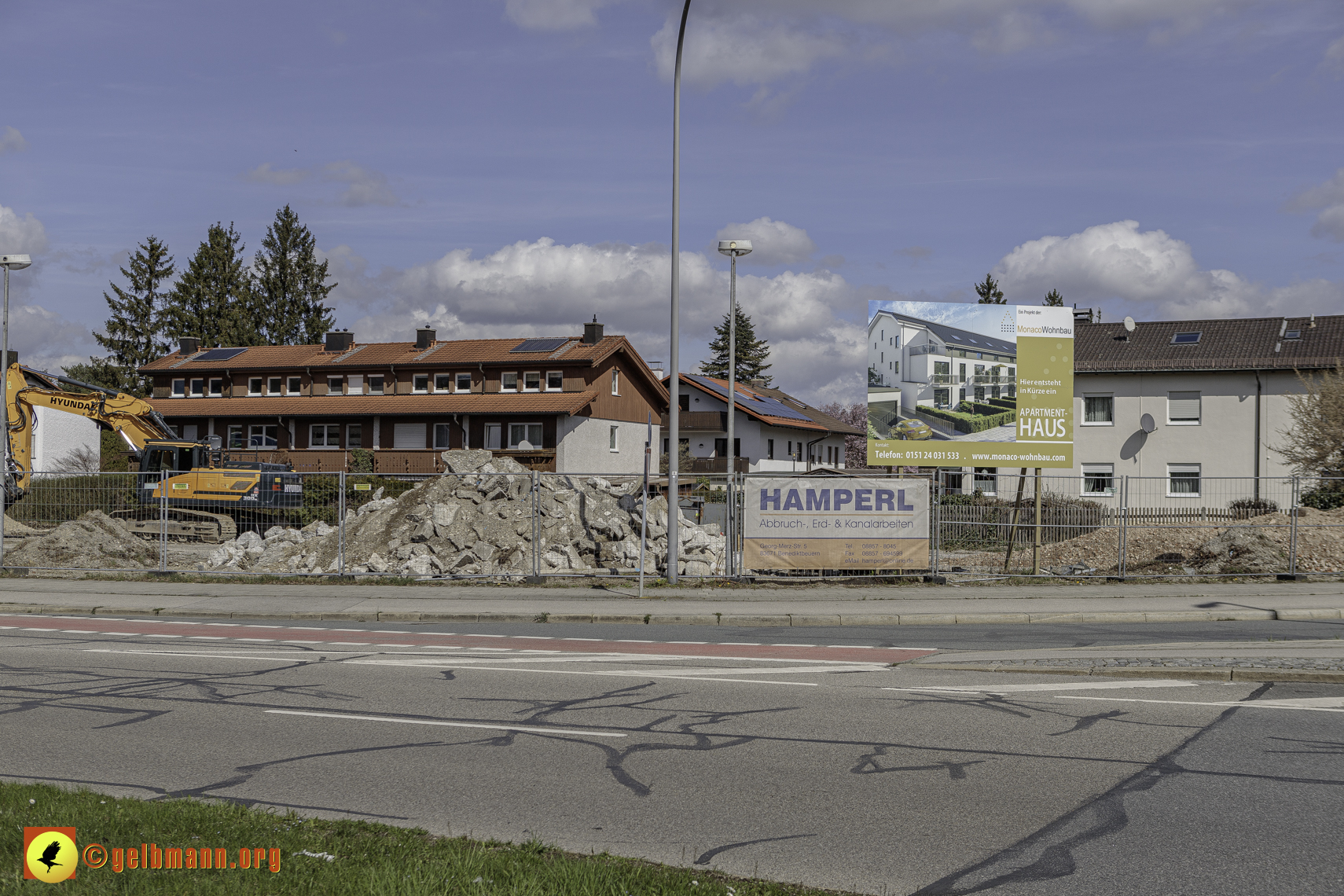 25.03.2024 - Luftbilder der Baustelle MONACO an der Heinrich-Wieland/Ecke Corinthstrasse in Neuperlach