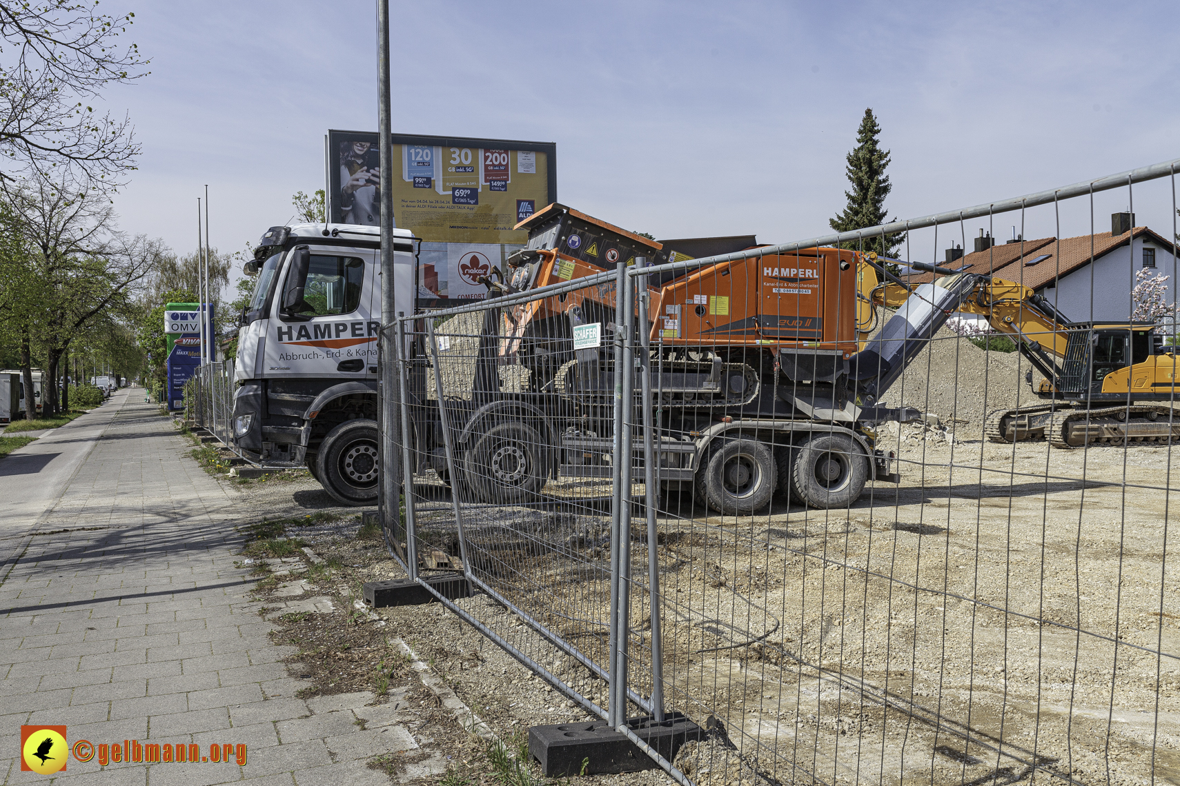 12.04.2024 - Bilder der Baustelle MONACO an der Heinrich-Wieland/Ecke Corinthstrasse in Neuperlach