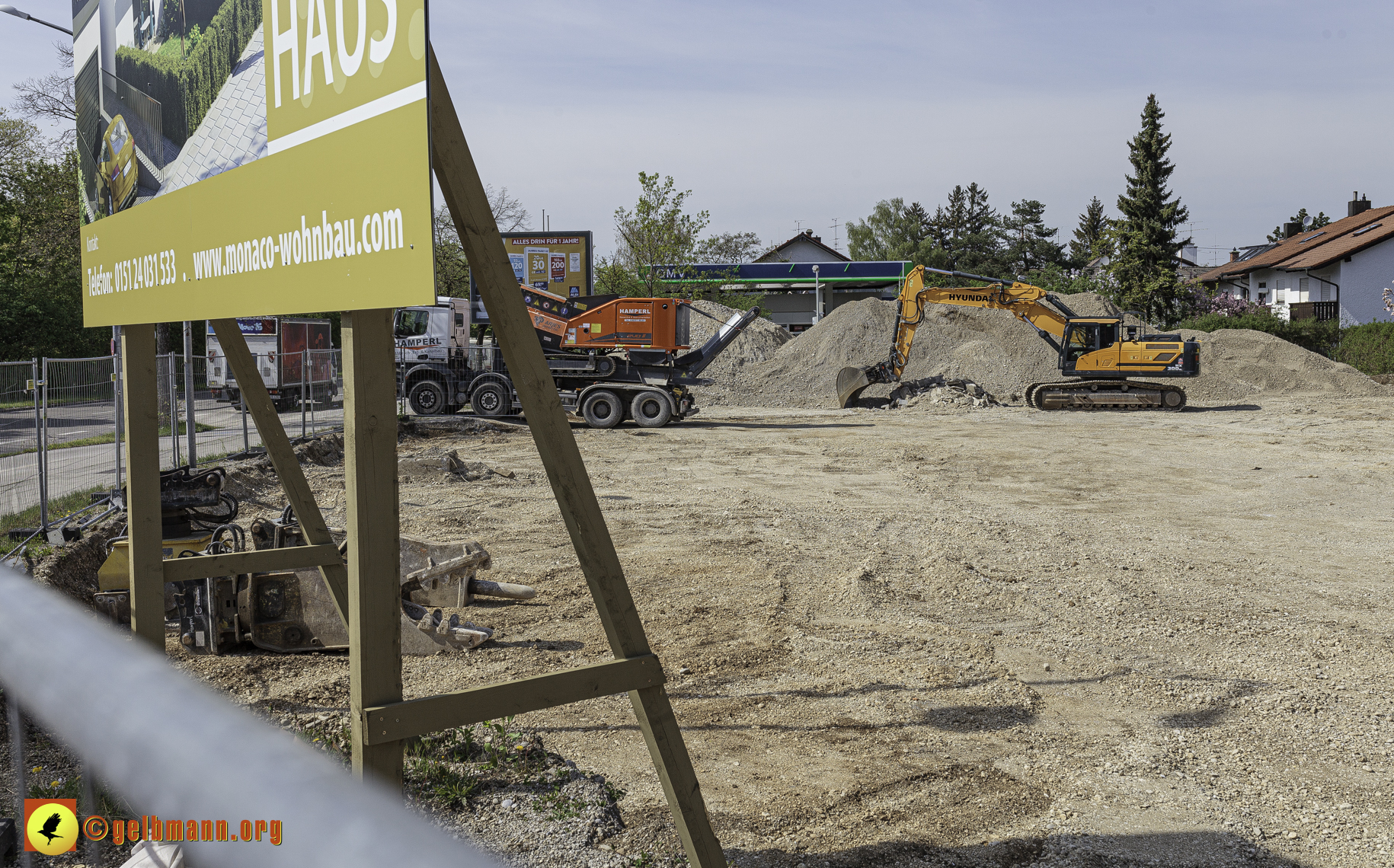 12.04.2024 - Bilder der Baustelle MONACO an der Heinrich-Wieland/Ecke Corinthstrasse in Neuperlach