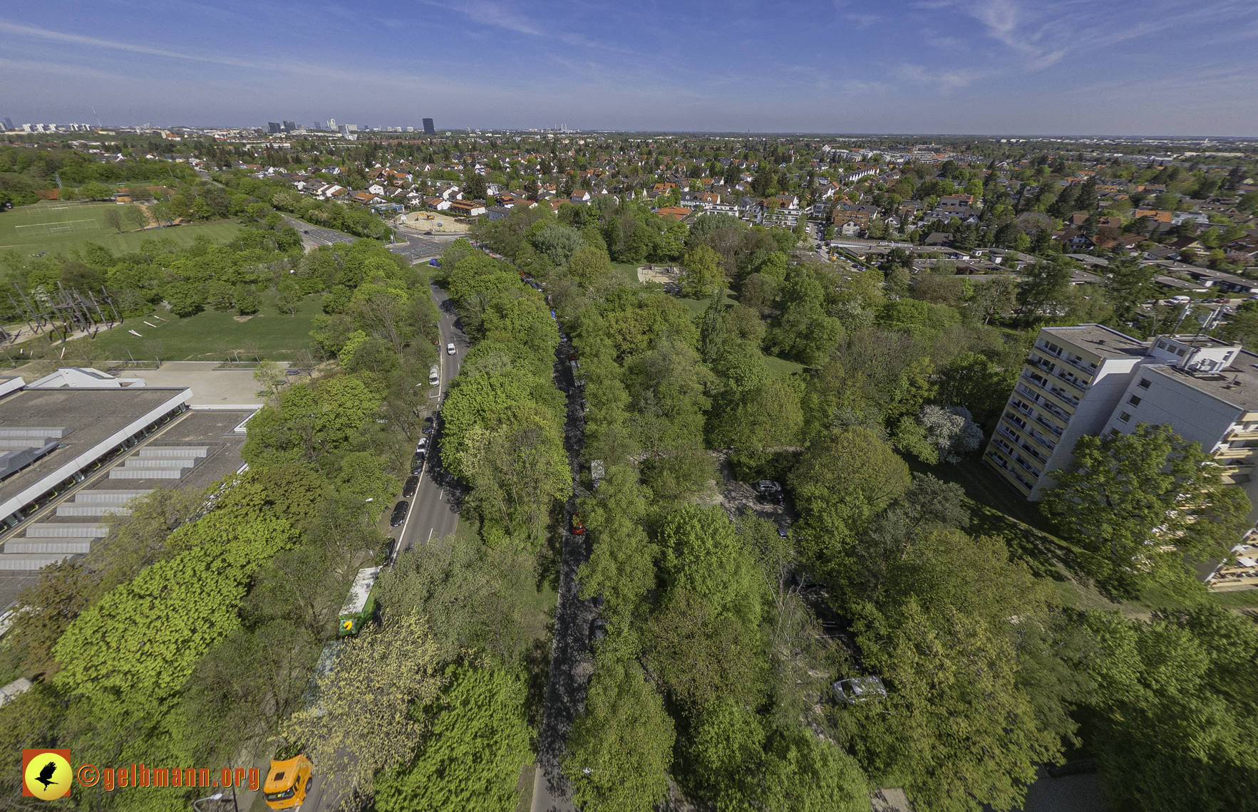 13.04.2024 - Luftbilder der Baustelle MONACO an der Heinrich-Wieland/Ecke Corinthstrasse in Neuperlach