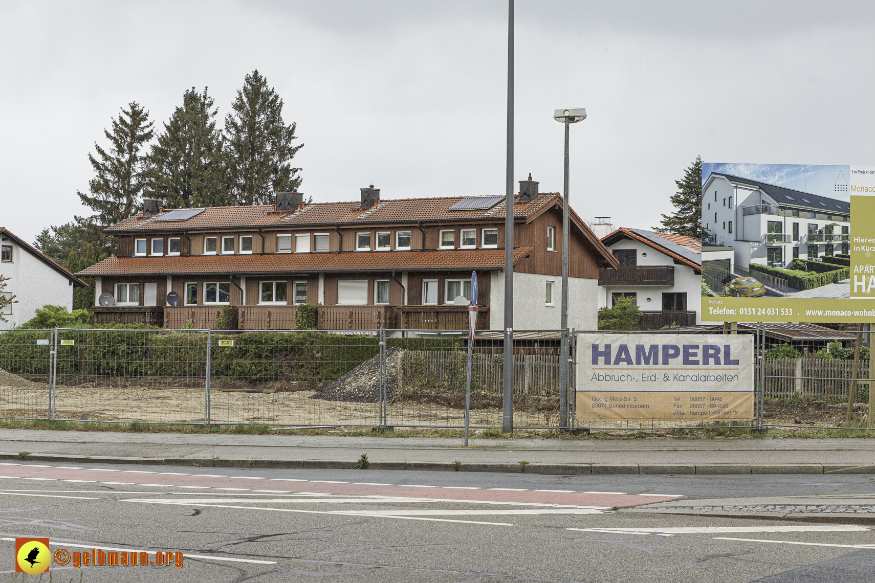 19.04.2024 - Bilder der Baustelle MONACO an der Heinrich-Wieland/Ecke Corinthstrasse in Neuperlach