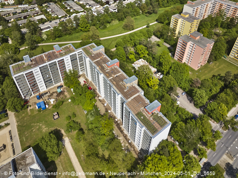 30.04.2024 - Baustelle Karl-Marx-Ring 11-21 in Neuperlach