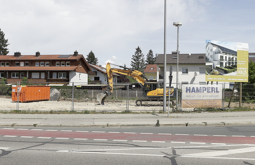 06.05.2024 - Bilder der Baustelle MONACO an der Heinrich-Wieland/Ecke Corinthstrasse in Neuperlach