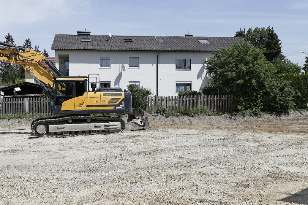 06.05.2024 - Bilder der Baustelle MONACO an der Heinrich-Wieland/Ecke Corinthstrasse in Neuperlach