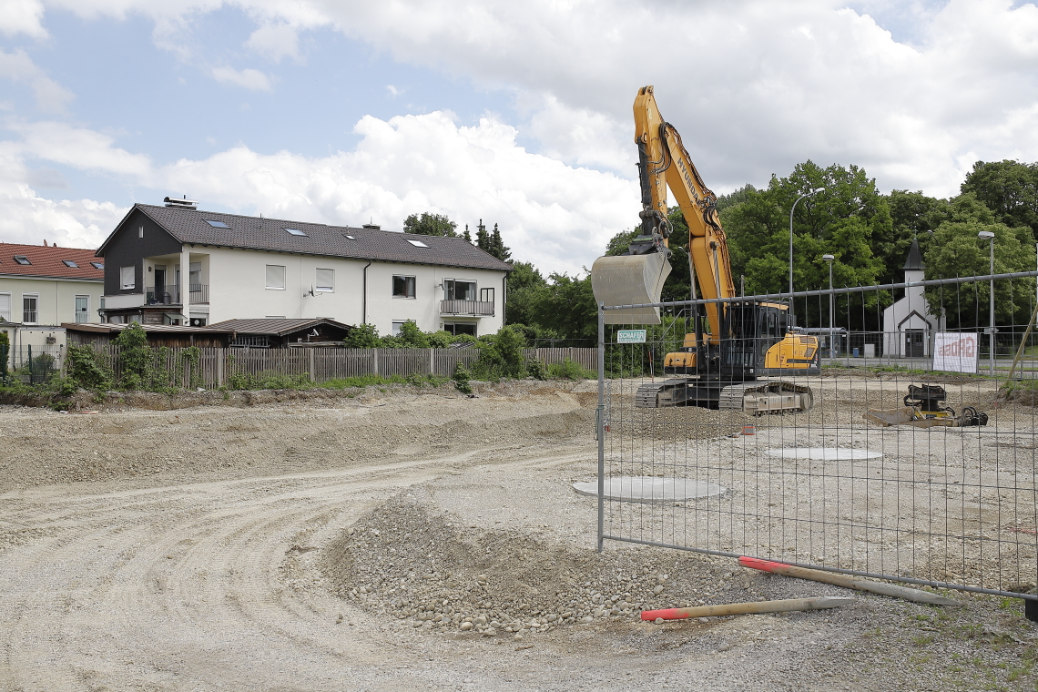 23.05.2024 - Bilder der Baustelle MONACO an der Heinrich-Wieland/Ecke Corinthstrasse in Neuperlach