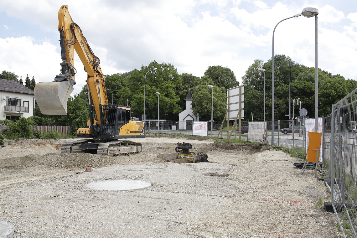 23.05.2024 - Bilder der Baustelle MONACO an der Heinrich-Wieland/Ecke Corinthstrasse in Neuperlach