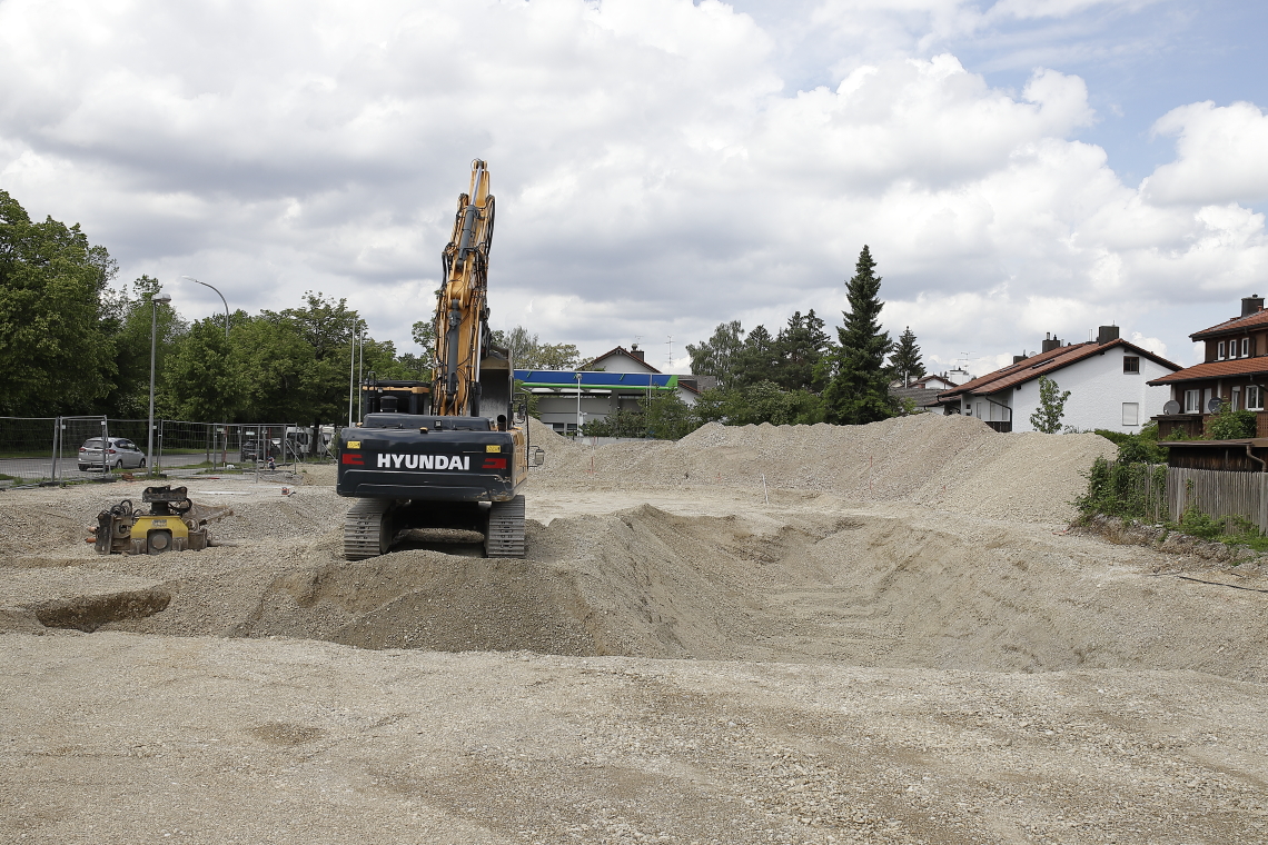 23.05.2024 - Bilder der Baustelle MONACO an der Heinrich-Wieland/Ecke Corinthstrasse in Neuperlach