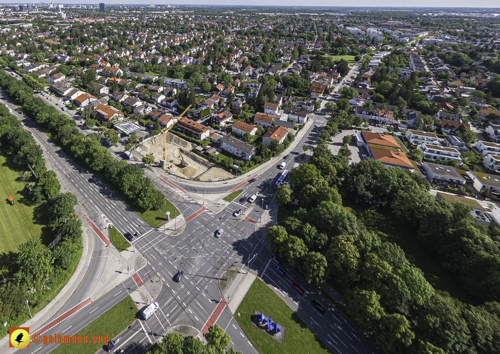 30.05.2024 - Luftbilder der Baustelle MONACO an der Heinrich-Wieland/Ecke Corinthstrasse in Neuperlach