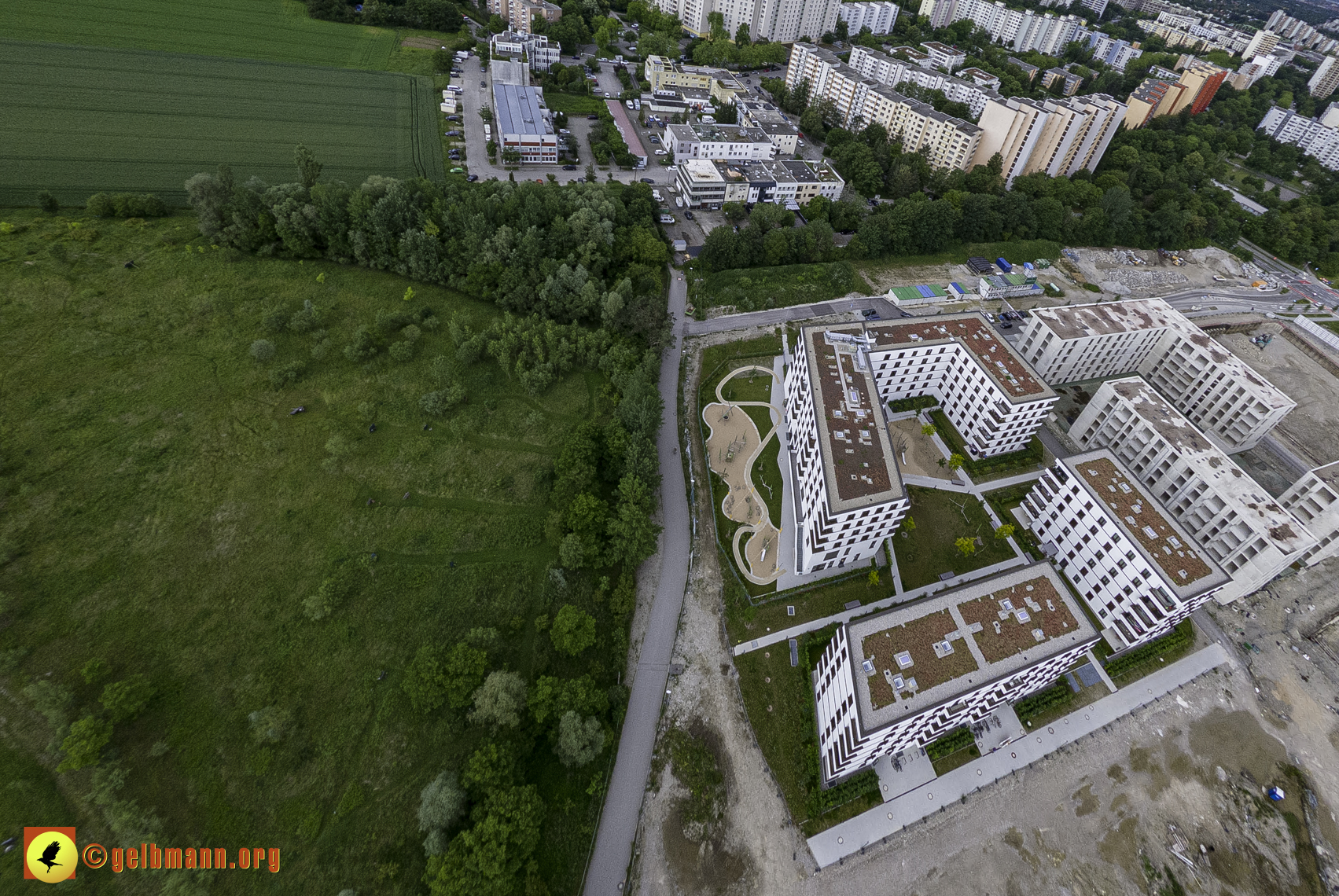 06.06.2024 - Luftbilder der Baustelle Alexisquartier und Pandion Verde in Neuperlach