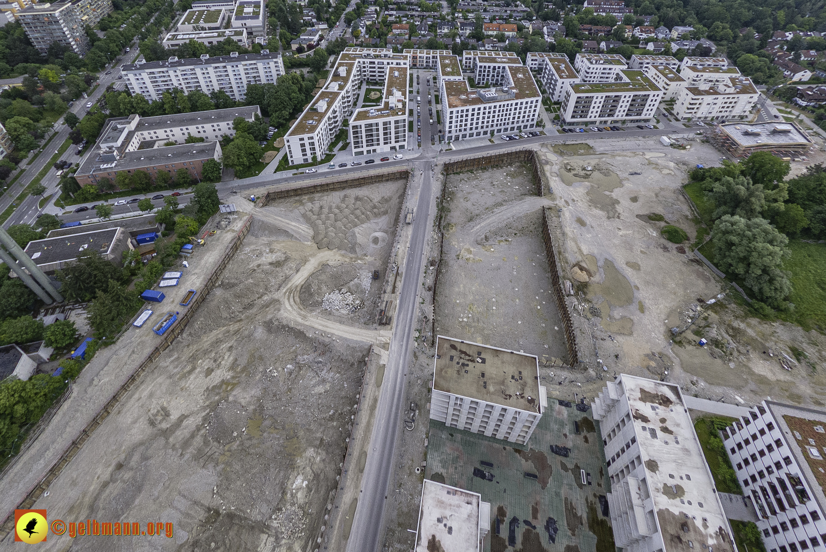 06.06.2024 - Luftbilder der Baustelle Alexisquartier und Pandion Verde in Neuperlach