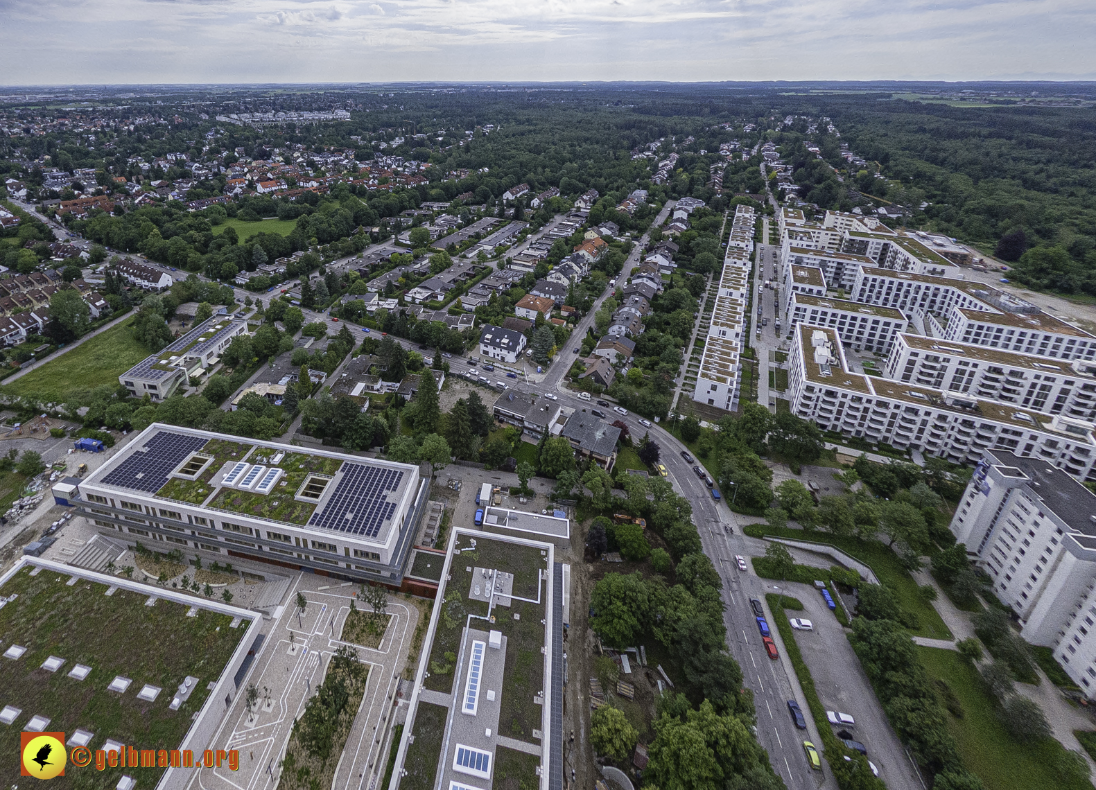 06.06.2024 - Luftbilder der Baustelle Grundschule_am_Karl-Marx-Ring in Neuperlach