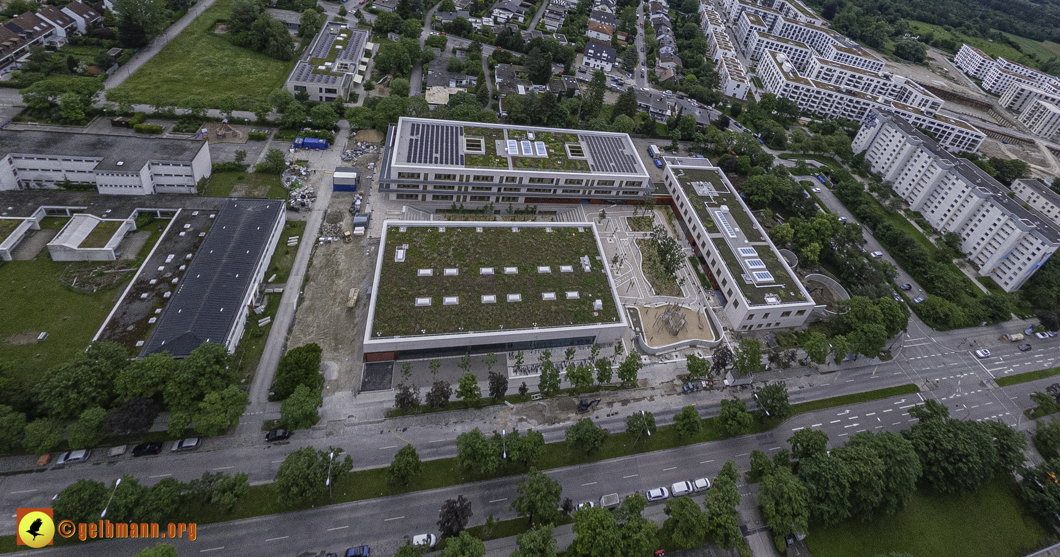 06.06.2024 - Luftbilder der Baustelle Grundschule_am_Karl-Marx-Ring in Neuperlach